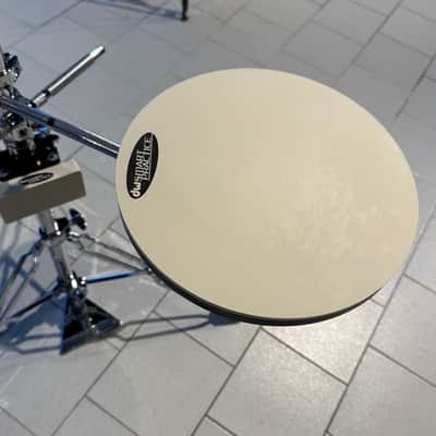 DW DWCPPADTS5 Go Anywhere 5pc Practice Pad Drum Set with Stand 2010s - Chrome/Black/White image 3
