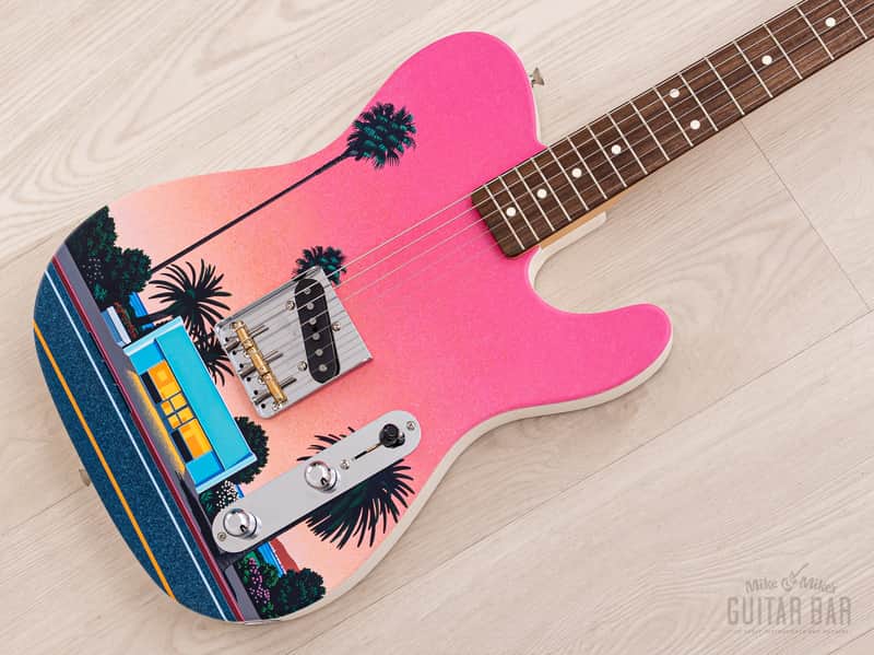 2022 Fender Japan Art Canvas Esquire Hiroshi Nagai No 2, Mint w/ Case & Hangtags, 1 of 30