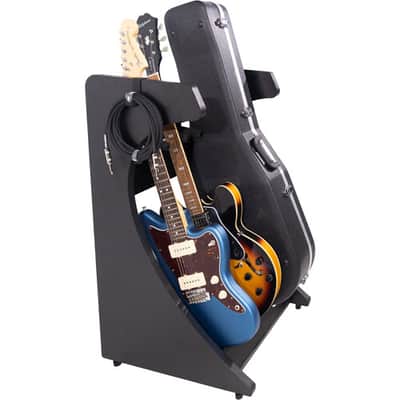 Gator Frameworks Elite Series 3 to 4-Space Guitar & Instrument Case Combo Rack Standard Black Finish image 1