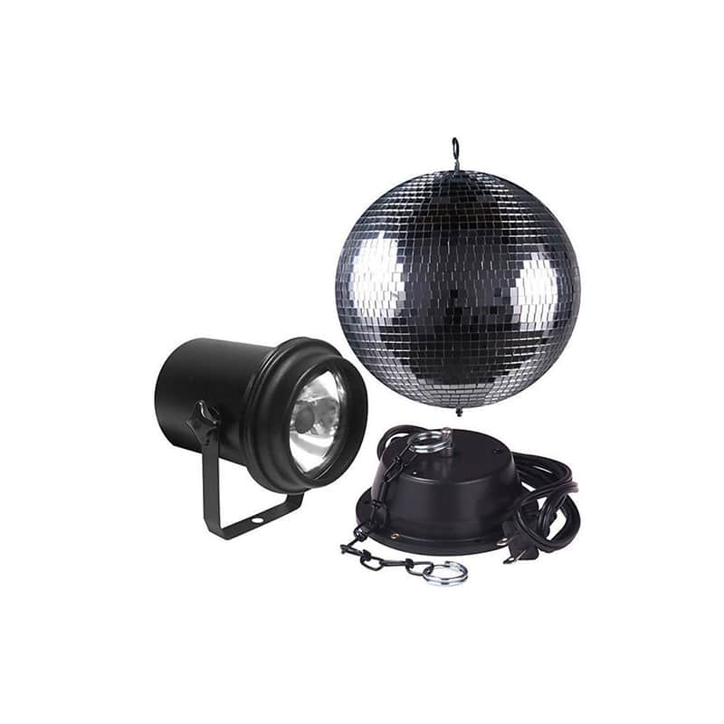 American DJ M500L 12-Inch Mirror Ball and Light Pack image 1