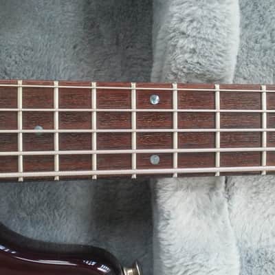 Left Handed Lefty LH Schecter Diamond Series California Custom 5 string  Bass Guitar Black Cherry image 11