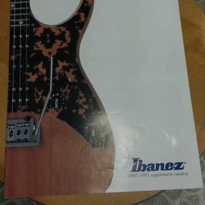 1992, 93 Ibanez supplement guitar catalog image 1