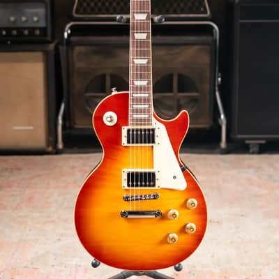 Epiphone Les Paul Standard 50s Figured Electric Guitar - Washed Cherry Sunburst with Gig Bag image 3