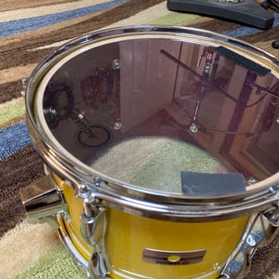 RARE Vintage Yamaha Recording Custom Birch pre-Yess 1983 Mellow (Canary) Yellow Drum Kit Set Gadd Sizes! image 4