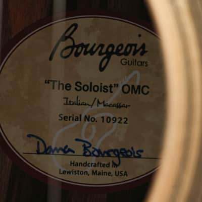 Bourgeois Soloist OM C Italian Spruce Macassar Ebony image 10