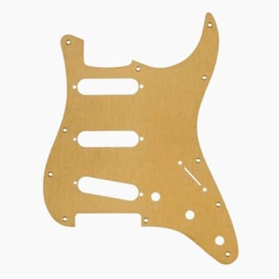 Fender 099-2139-000 Standard Stratocaster 11-Hole Pickguard 1-Ply 2010s - Gold Anodized image 3