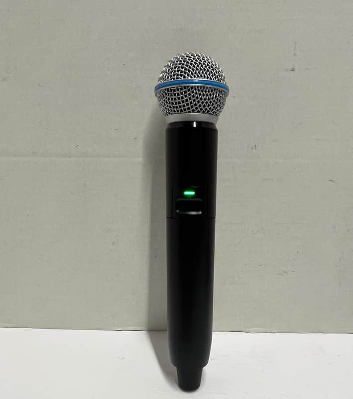 Shure GLXD2+/B58 BETA 58A Digital Wireless Handheld Vocal Cardioid Microphone Transmitter for Shure GLXD4+ GLXD14+ GLXD24+ Digital Wireless Systems Z3 Dual Band 2.4 5.8 GHz GLX-D+ image 1