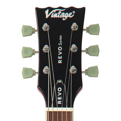 Vintage REVO Series 'Superthin' Electric Guitar ~ Natural image 3