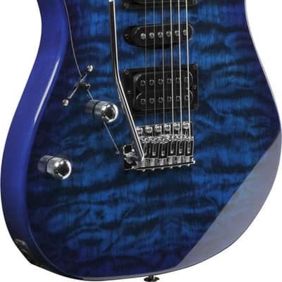 Ibanez GRX70QAL-TBB GIO GRX Electric Guitar 6-String Lefty - Transparent Blue Burst image 12