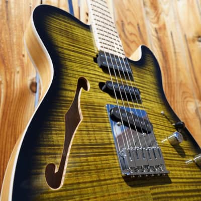 Schecter USA CUSTOM SHOP MASTERWORKS PT Nashville S/H Olive Green Sunburst w/ Tolex Case (2022) image 14