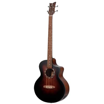 Ortega D7CE-BFT-4 Deep Series 7 Spruce Top Mahogany Neck Medium Scale 4-String Acoustic-Electric Bass Guitar image 5
