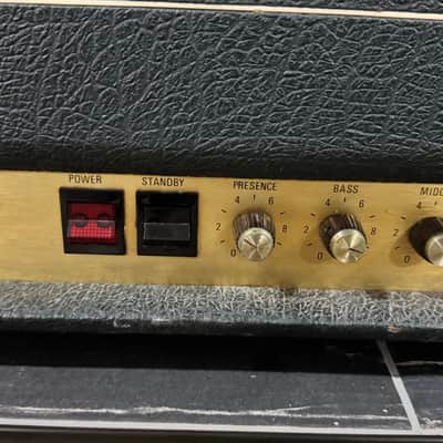 78 Marshall JMP 1992 Super Bass 2-Channel 100-Watt Guitar / Bass Amp Head 1978-Black image 4