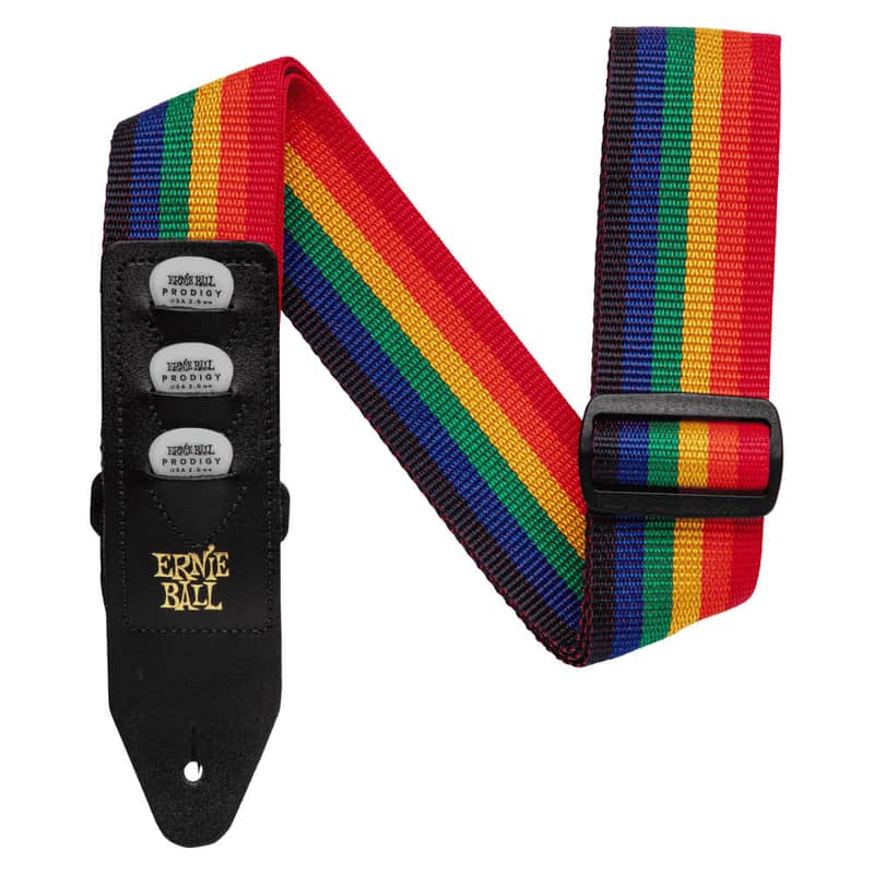 Ernie Ball Rainbow Polypro Pickholder Strap image 1