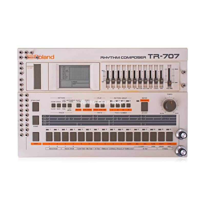 Roland TR-707 Rhythm Composer Drum Machine Vintage Modded TR707 image 1