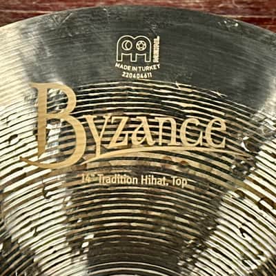 14" Meinl Byzance Jazz Tradition Hi-Hat Cymbal Pair 880g/1008g * Video* image 4