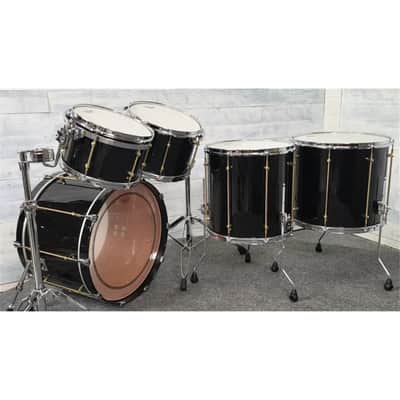 Noble & Cooley Horizon 5pc Drum Set Black Gloss image 4