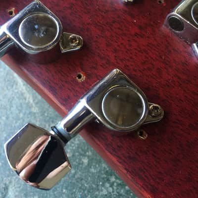Vintage Icon V6 SG Junior Electric Guitar Roadworn image 21