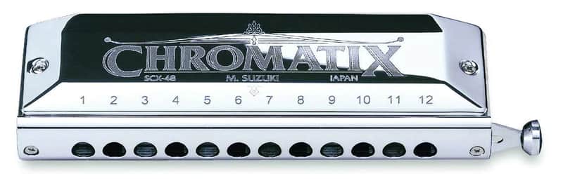 Suzuki Chromatic Harmonica SCX-48 Chromatix Series 12 Hole Key of Bb image 1