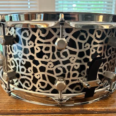 Honest Abe Instruments 3mm Aluminum Shell Custom Snare Drum 6.5x14 - 2025 Paisley-Esque Lacquer finish image 5
