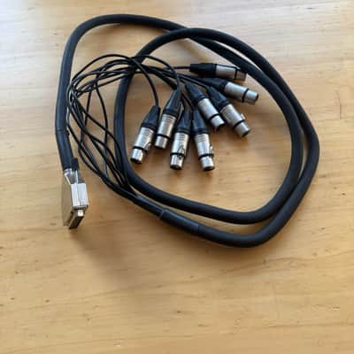 Pro Snake DB25 auf 8x XLR Female Breakout Kabel (Tascam DB25) - Black image 2