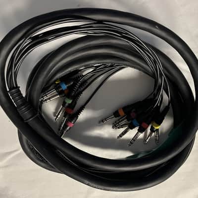 ART T-Patch 8-point balanced patch bay PLUS 15' TRS snake 2010s - Black image 5
