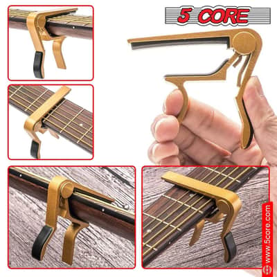 Guitar Capo Acoustic Electric Guitar 6 String Gold image 6