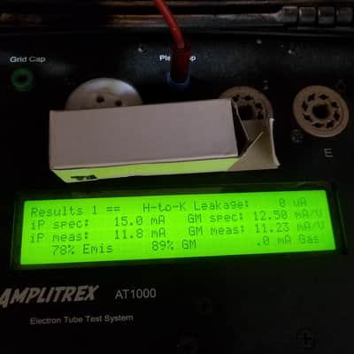 Amperex 6922 tNOS AT1000 TESTED Vacuum Tube PQ Premium Quality USA Gold Pins E88CC dual triode 1960-1966 image 2