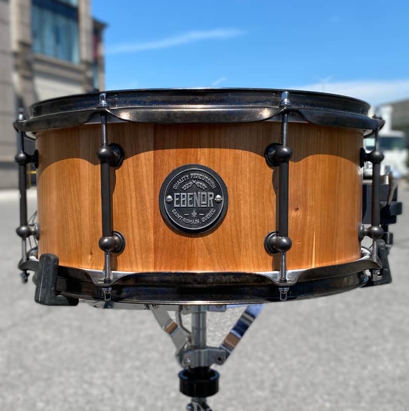 Ebenor 14x6.5 Stave Custom Apple Wood Snare Drum image 1