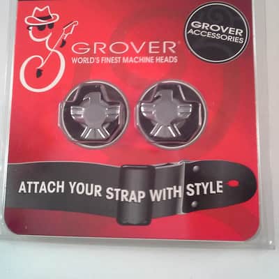 Grover 620C Eagle Strap Button (PAIR) CHROME image 2