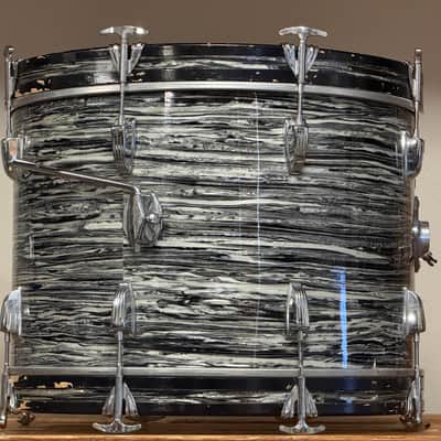 1964 Ludwig 20" Oyster Black Pearl 14x20 Bass Drum image 11