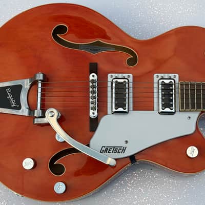 Gretsch G5420T Electromatic Classic 2022 -Orange Stain +Gretsch Vintage Strap + Hiscox fitted case image 2
