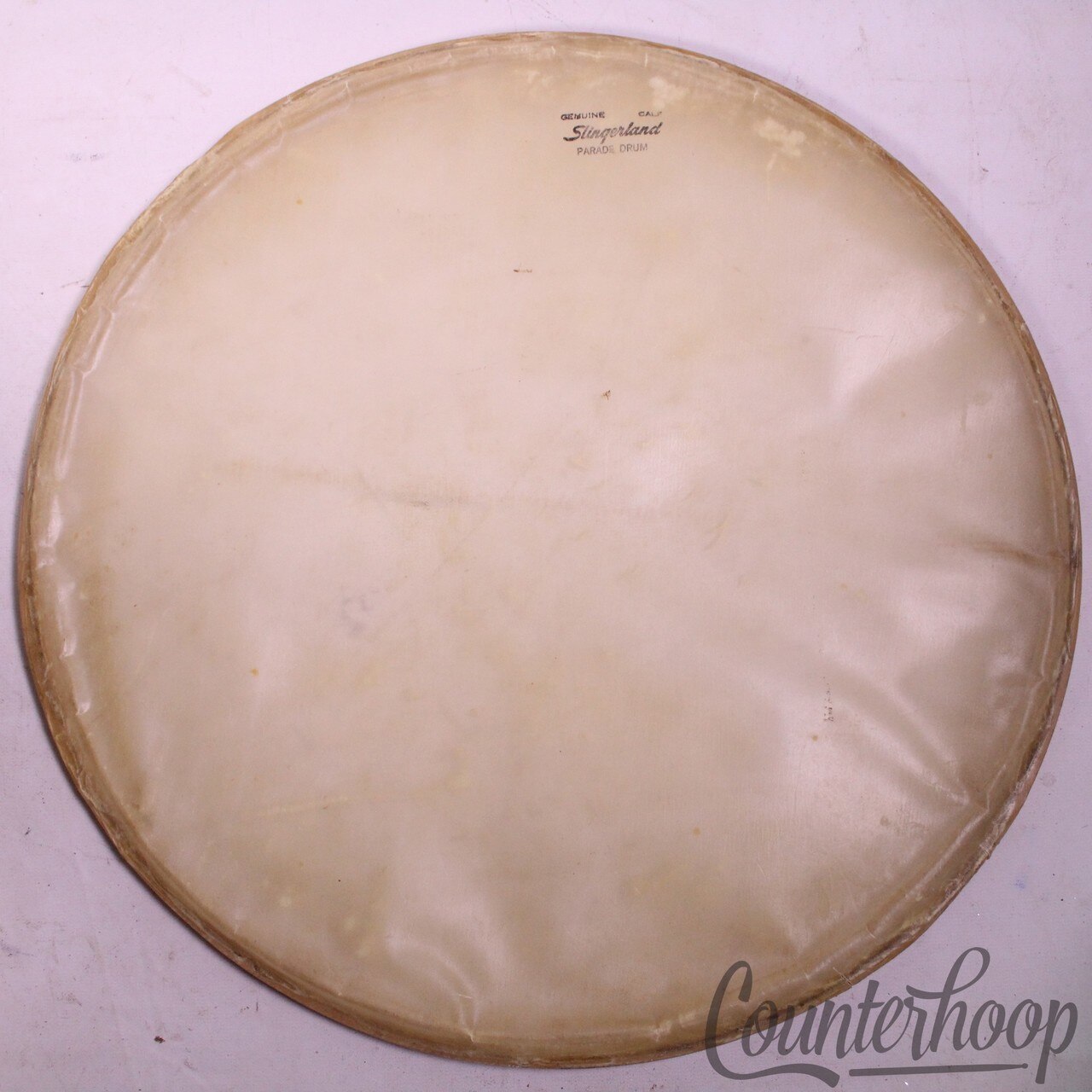 Slingerland Snare 16" Slunk Calf Skin Parade Drum Resonant Head Vintage 60s USA — main photograph