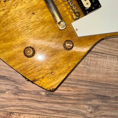 Carlino Nielsen Korina single humbucker EX #8 2019 - Korina relicd image 8