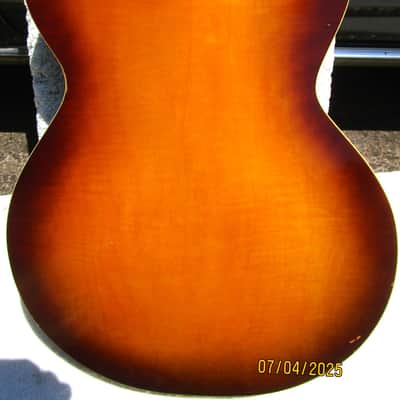 Kay 2 Pickup Cutaway Guitar, Late 1950's Sunburst, 15 1/4" Body, Klusons image 8
