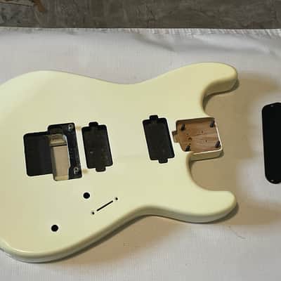 2017 Charvel Mexico San Dimas Pro Mod 2H White/Cream Guitar Body Floyd Ready image 1