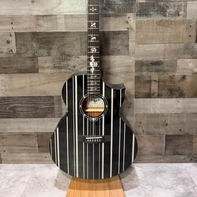 Schecter Synyster Gates Syn AC-GA SC Acoustic Guitar - Gloss Black w/ Silver Pinstripes (3700) image 3