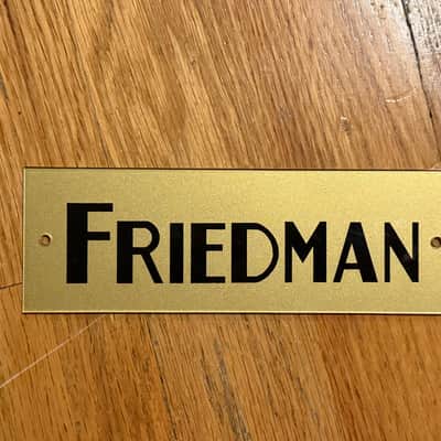 friedman logo 2009 badge plate amp marsha image 1