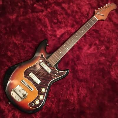 c.1960s Sakai Mokko Fender Mustang style MIJ Vintage 2 Color Sunburst image 2