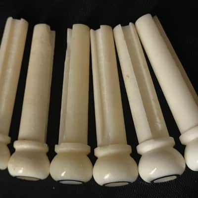 Martin Real Bone Bridge Pins MOP Abalone Inlays For Series  D18 Martin Guitar & Many Other Guitars image 3