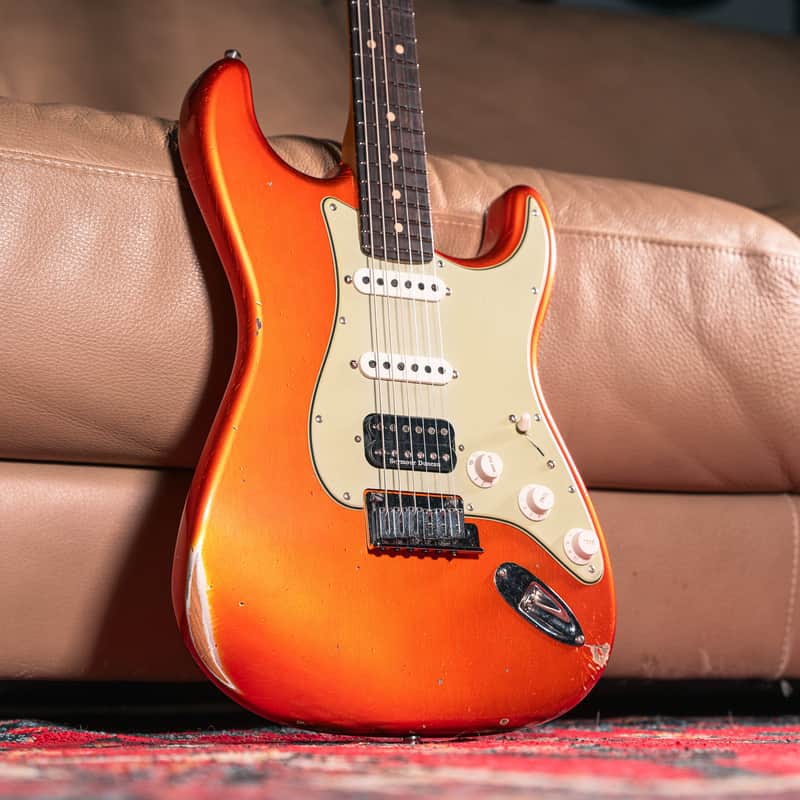 Fender Custom Shop Deluxe Stratocaster Relic in Candy Tangerine image 1