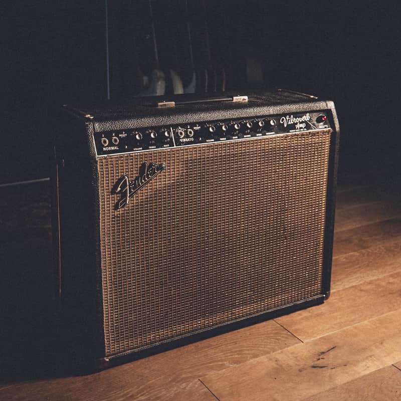 1964 Fender Vibroverb 2-Channel 40-Watt 1x15" Guitar Combo 1963 - 1964 - Black Panel image 1