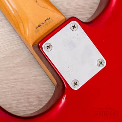1991 Fender Order Made Stratocaster '62 Vintage Reissue Candy Apple Red + Headstock, Japan MIJ Fujigen image 18