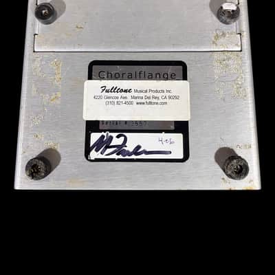 Fulltone Choralflange 2001 - 2008 - Green/Silver X9106 image 5