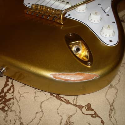 Fender '57 Stratocaster 1999 Aztec Gold image 16