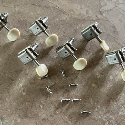 1964 1965 1966 set Fender Musicmaster Duo Sonic Mustang guitar tuners tuning pegs image 1