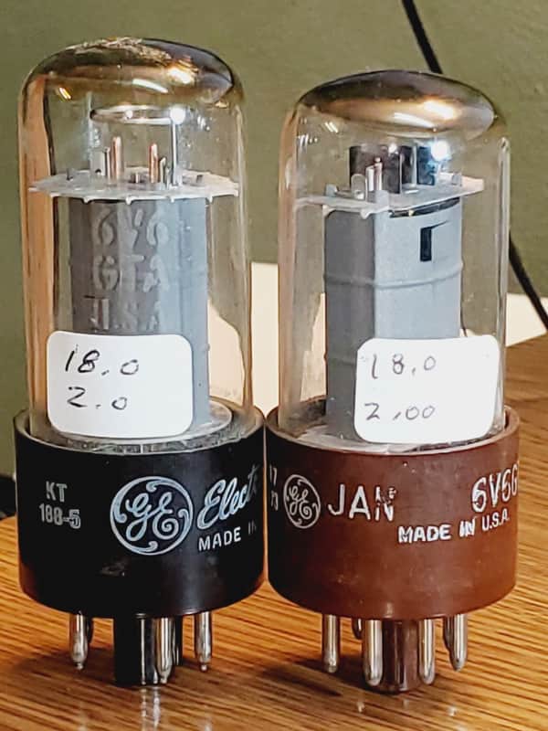 6V6GTA/GTY GE Matched Pair MaxiMatcher2 tested (2)tube lot image 1