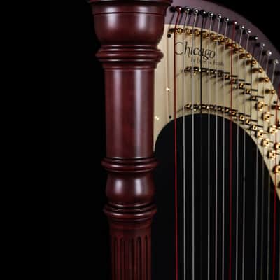 Lyon & Healy Chicago CGX - Chicago Line Pedal Harp - Mahogany image 9