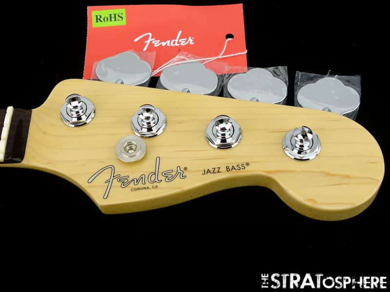 2017 Fender American Professional Jazz Bass NECK + TUNERS  Slim "C" Rosewood image 1