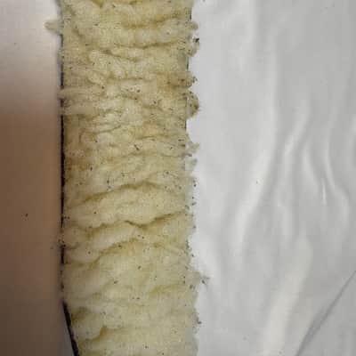 LM Fleece Sheepskin Black Leather BANJO Strap NEW - 2.5" wide image 5