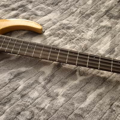 Rogue LX408 Pro - 8-String Double Course Bass - Active/Passive - 2010s - Natural / Yellow Flamed Maple - w/ Hardshell Case image 6